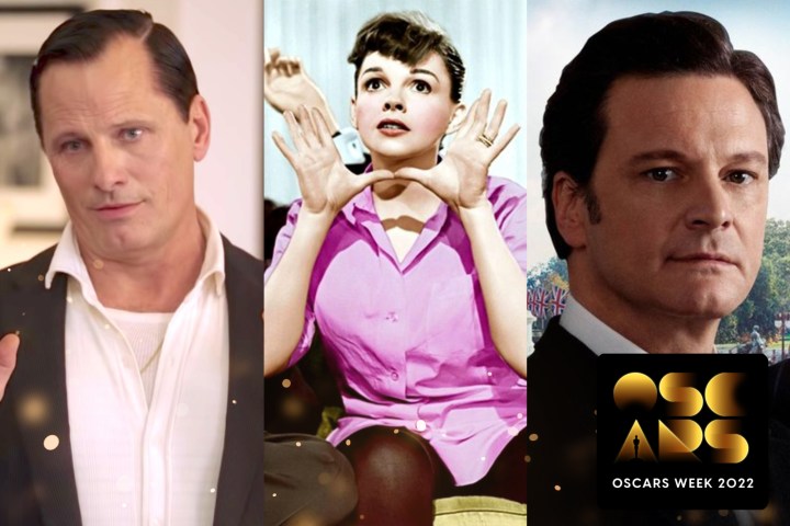 10 Mistakes the Academy Will Never Live Down image featuring Viggo Mortensen, Judy Garland, and Colin Firth.