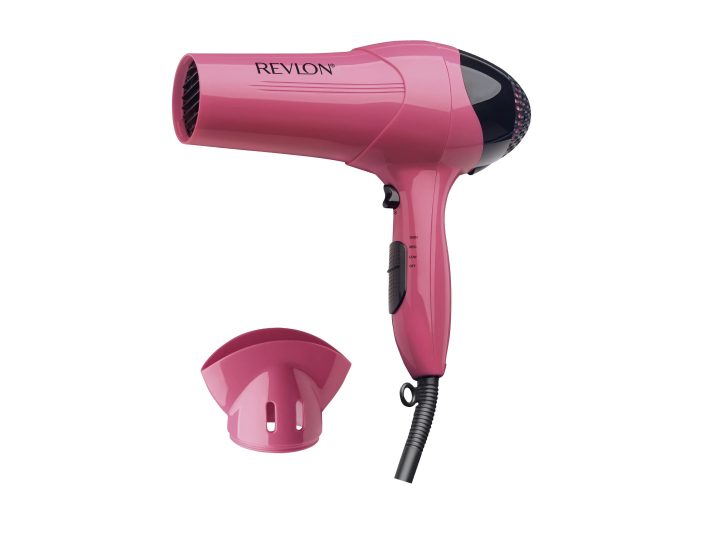 The Revlon 1875W Ionic Hair Dryer with attachment.