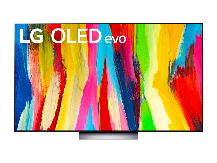 The LG C2 Series OLED evo 4K TV against a white background.