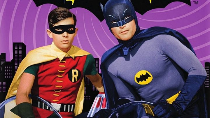 Batman (Adam West) and Robin (Burt Ward) from the 1960s TV show.