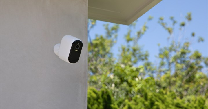The Arlo XL 2nd Gen installed on a wall.
