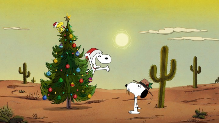 Snoopy and Spike in The Snoopy Show Christmas Special.