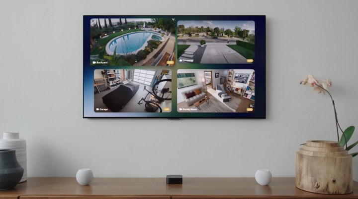 Apple TV multi-camera view