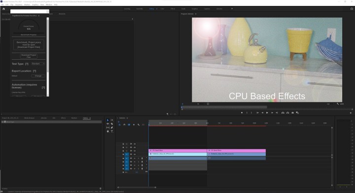 PugetBench for Premiere Pro benchmark.