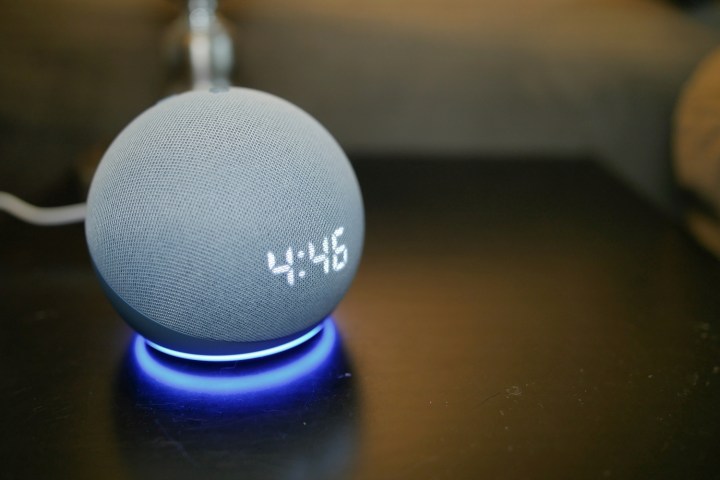 Amazon Echo Dot (4th Gen) with Clock LED light