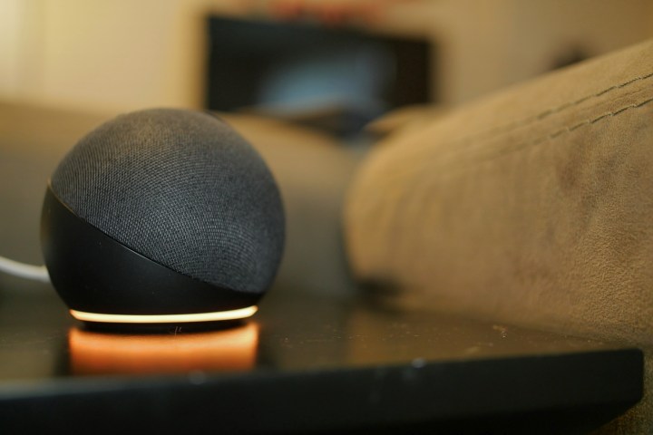 Amazon Echo Dot (4th Gen) on table