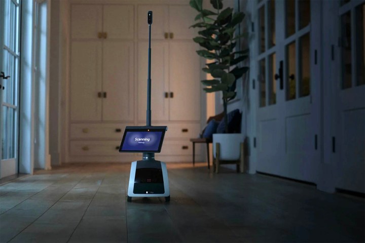 Amazon Astro Robot in living room.
