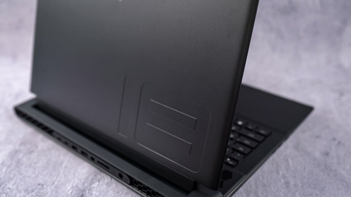Logo on the Alienware m18 laptop.