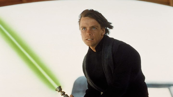 Mark Hamill as Luke Skywalker in Return of the Jedi.