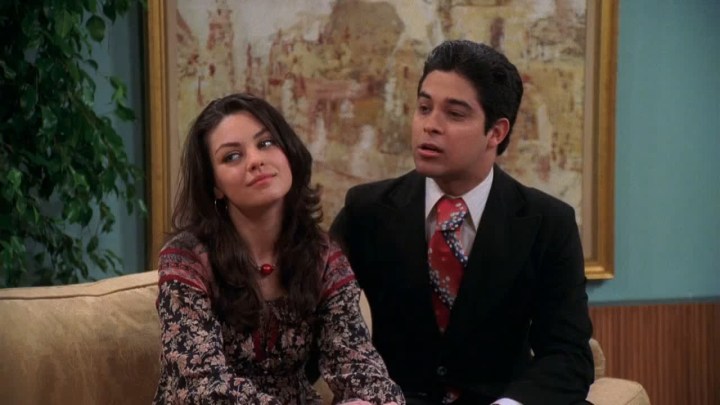 Jackie and Fez in "That '70s Show."