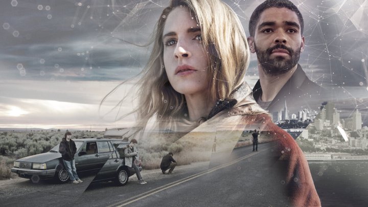 Brit Marling and Kingsley Ben-Adir in a promotional image for the Netflix show The OA.