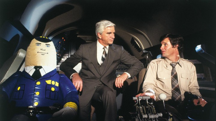 Ted and Dr. Rumack in Airplane!
