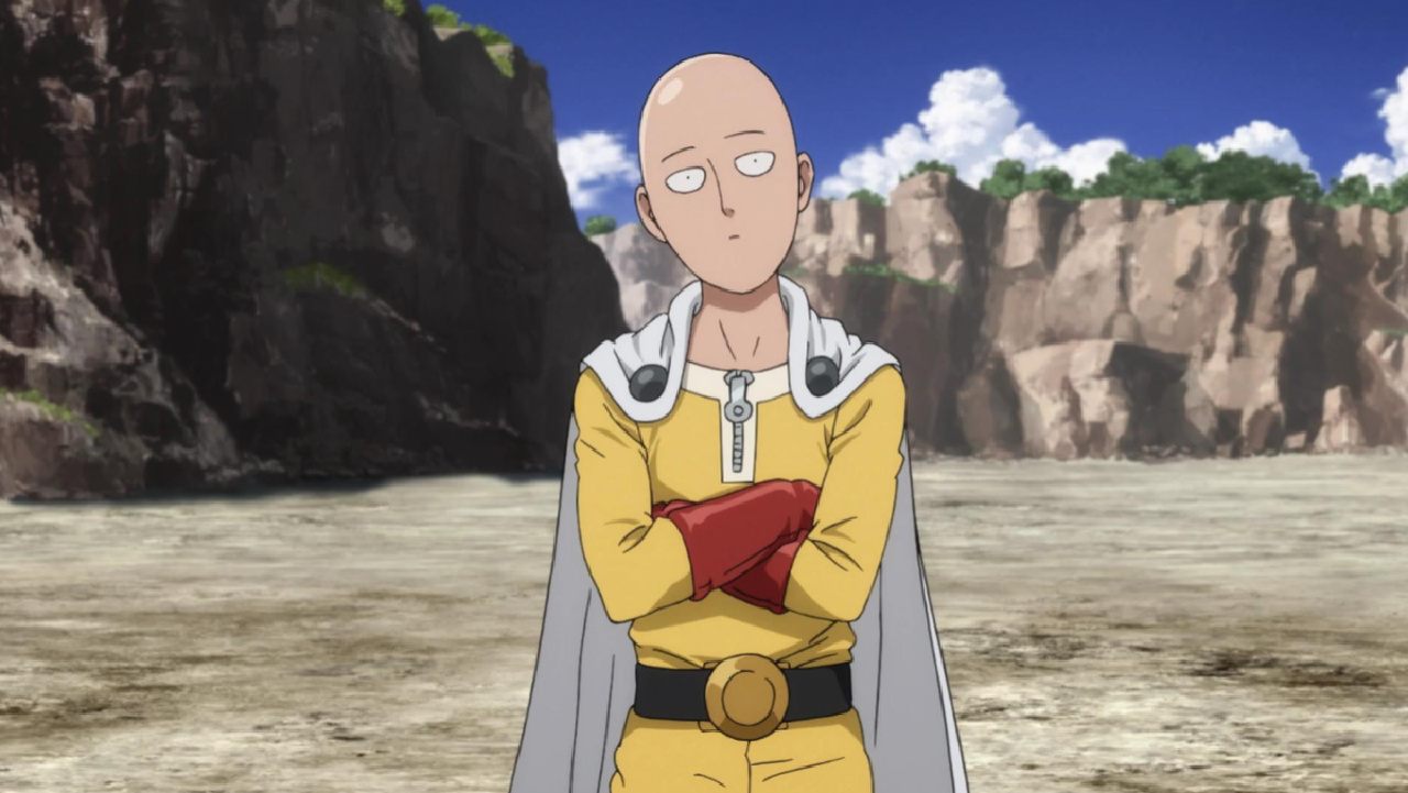 The legendary One Punch Man in One Punch Man.
