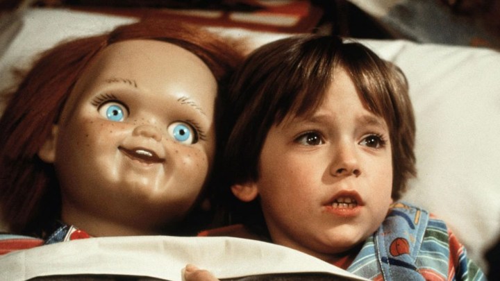 Chucky and Andy at bed time in the first Child's Play.