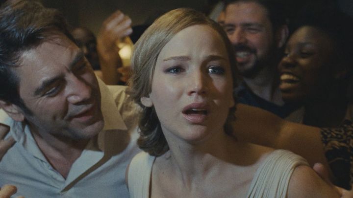 Javier Bardem and Jennifer Lawrence as Him and Mother in Mother!