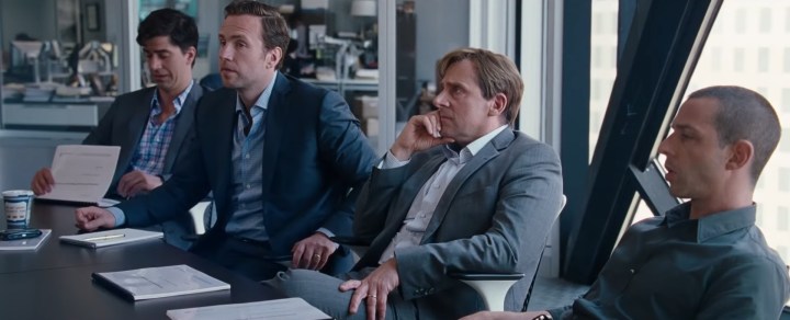 Steve Carell and three other men in "The Big Short."