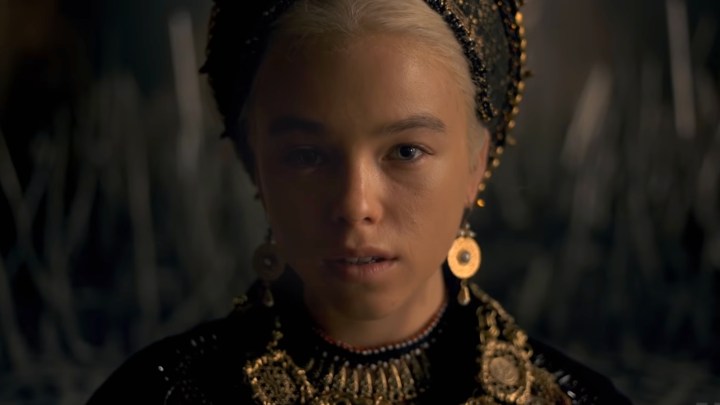 Milly Alcock as as Princess Rhaenyra Targaryen in House of the Dragon.