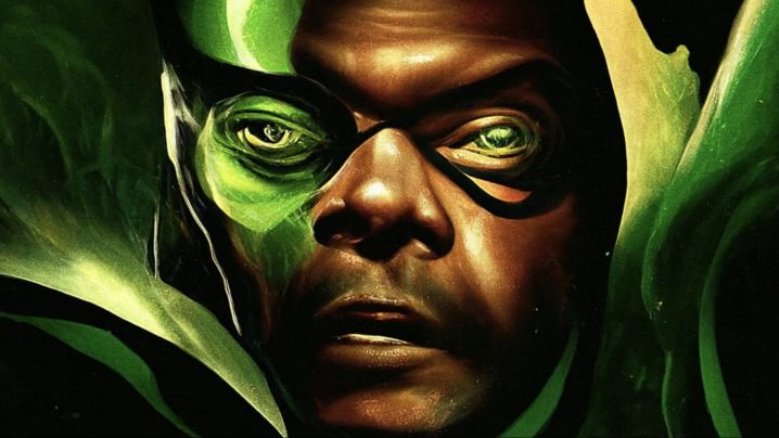 A Skrull with Nick Fury's face in the opening credits of "Secret Invasion."