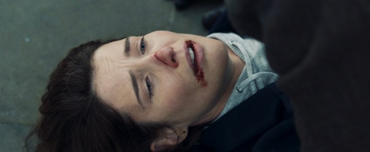 Maria Hill after she is shot in "Secret Invasion."