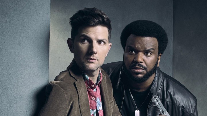 Adam Scott and Craig Robinson in Ghosted.