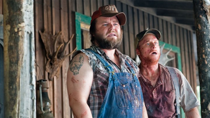 Tyler Labine and Alan Tudyk in Tucker and Dale vs. Evil.