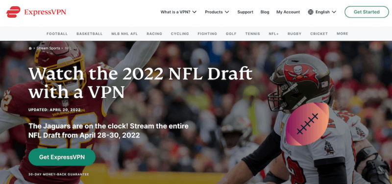 how to watch the nfl draft online get expressvpn