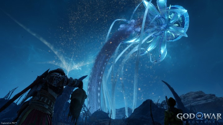 The Hafgufa flies away in God of War Ragnarok.