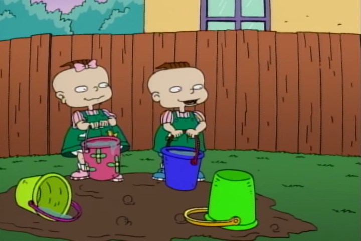 Phil and Lil from Rugrats.