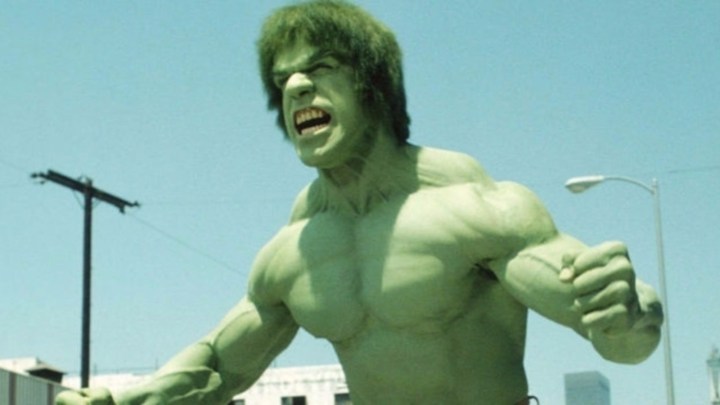 Lou Ferrigno as the Incredible Hulk.