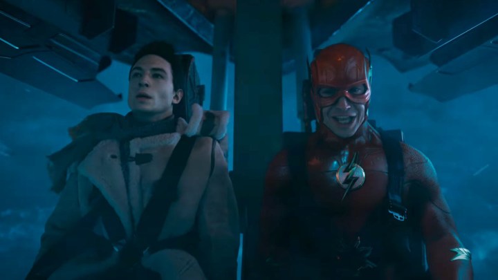 Ezra Miller and Ezra Miller in The Flash.