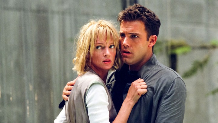 Uma Thurman and Ben Affleck in Paycheck.