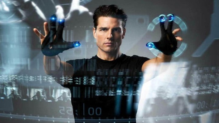 Tom Cruise in Minority Report.