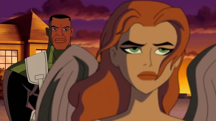 Green Lantern and Hawkgirl in "Justice League."