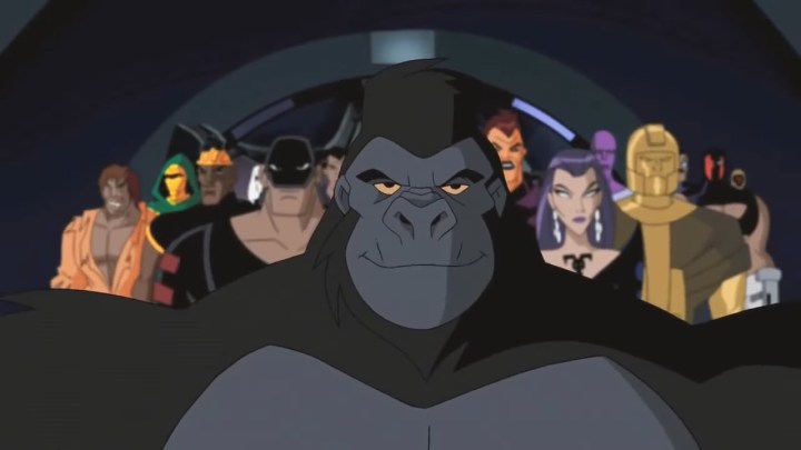 Gorilla Grodd and his team of supervillains in "Justice League Unlimited."