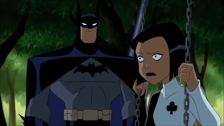 Batman and Ace in "Justice League Unlimited."