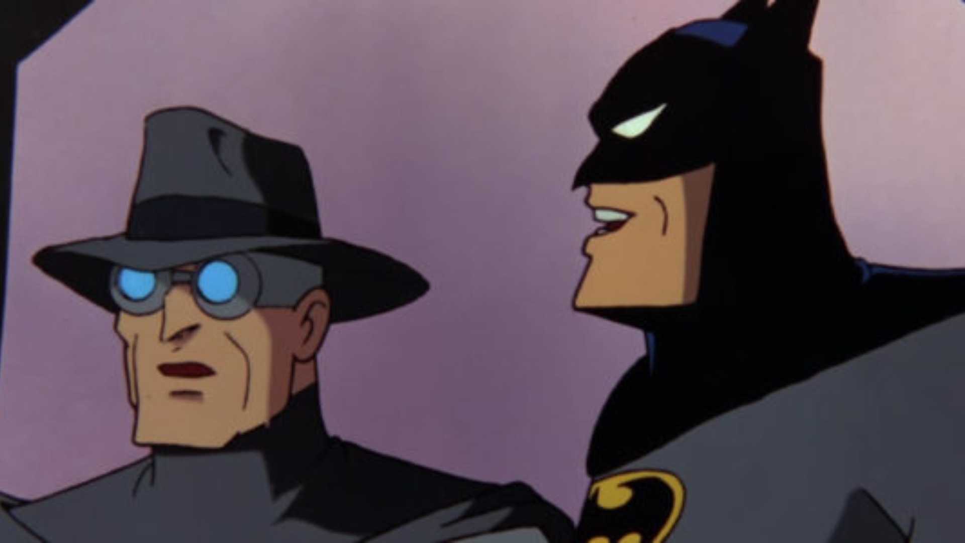 The Gray Ghost with Batman in BTAS.