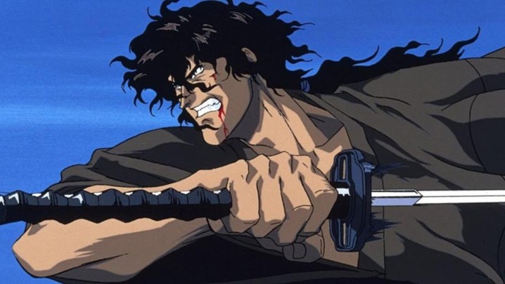 Jubei Kibagami rushing into battle in Ninja Scroll.