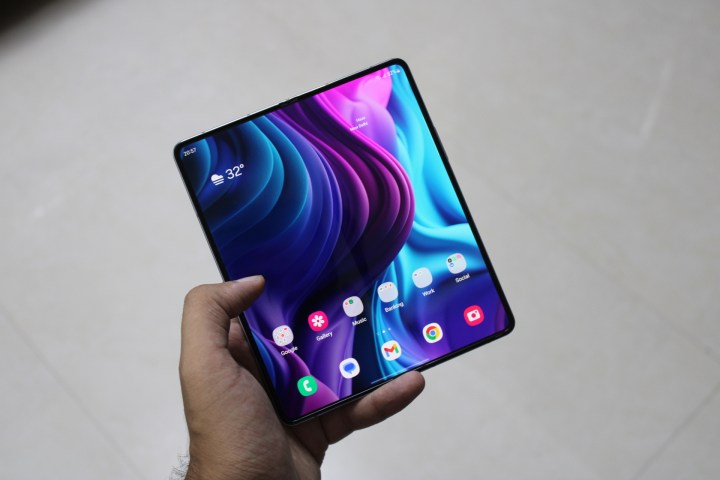 Samsung Galaxy Z Fold 5 display.