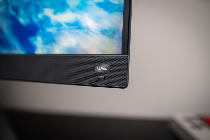 The HDRi button on the lower-right corner of the BenQ EX3410R.