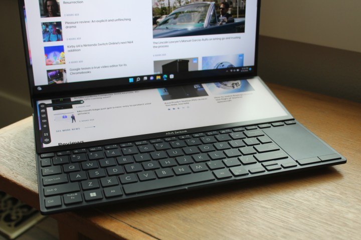 The ScreenPad Plus of the Zenbook Pro 14 Duo.