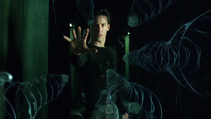 Keanu Reeves in The Matrix.