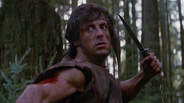 Sylvester Stallone in First Blood.