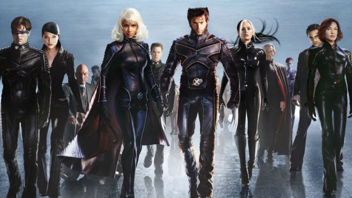 The X-Men stand and pose in "X2: X-Men United."