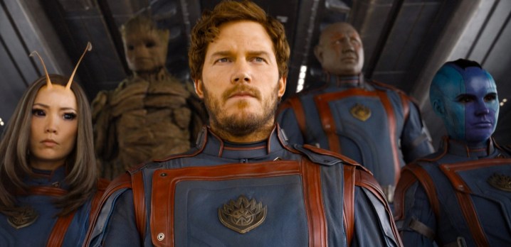 Star-Lord leading the Guardians in "Guardians of the Galaxy Vol. 3."