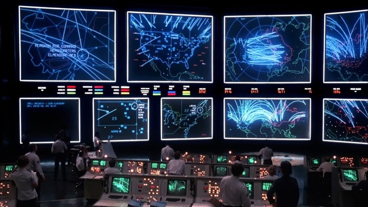 Nuclear situation room in Wargames