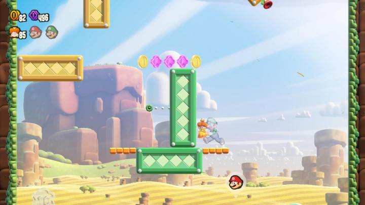 Daisy wall jumps in Super Mario Bros. Wonder.