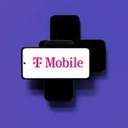 T-Mobile logo on a phone