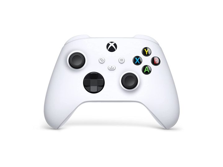Xbox Core Wireless Controller in robot white product image.