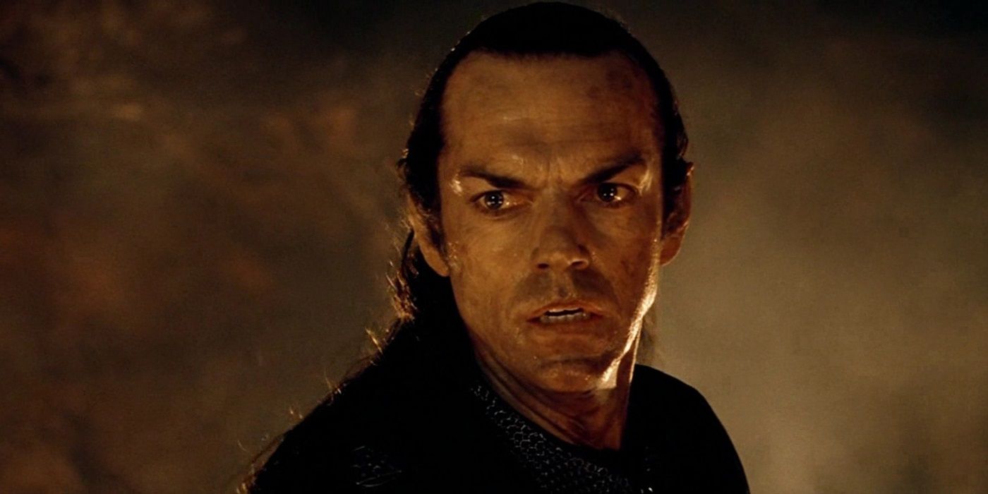 Elrond in Mount Doom in Lord of the Rings Fellowship of The Ring