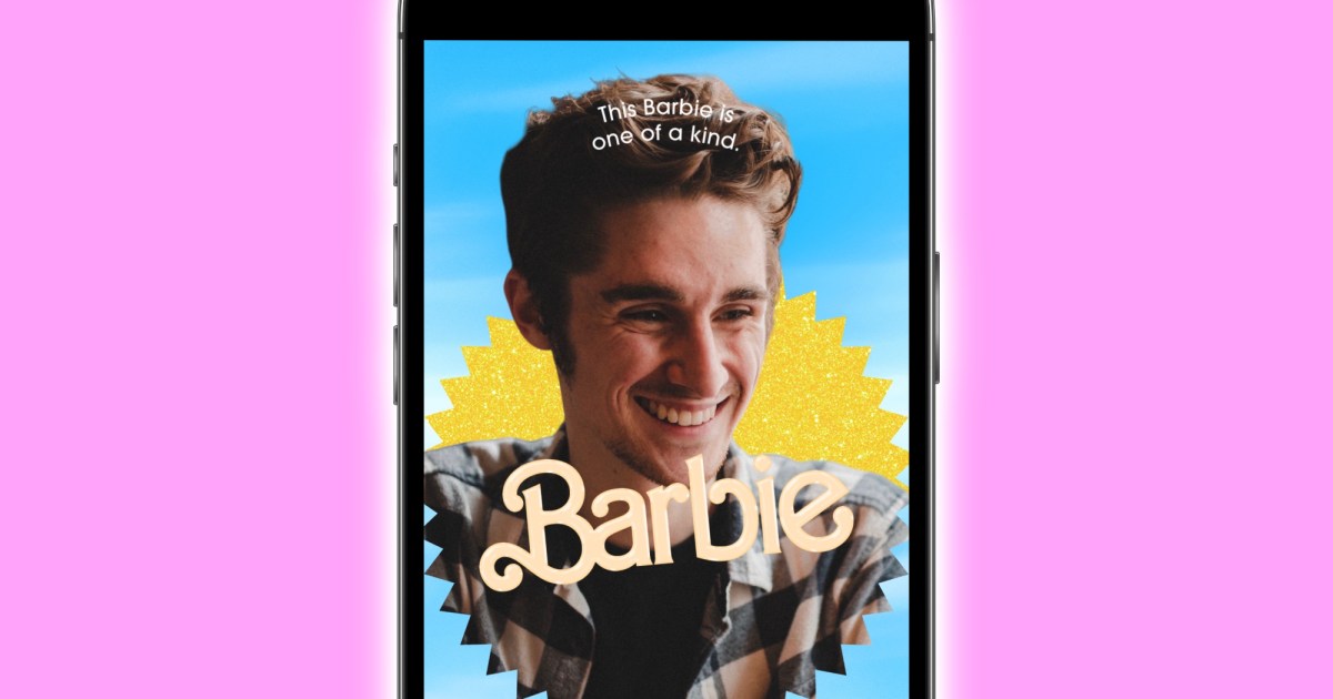 Barbie selfie generator: how to use the barbie filter